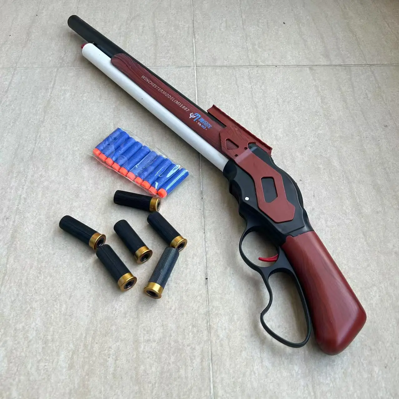 

New 1887 Winchester shotgun Toy Gun catapult soft bullet boy children gift combat weapon Model soft bullet Toy gun CS boy Gift