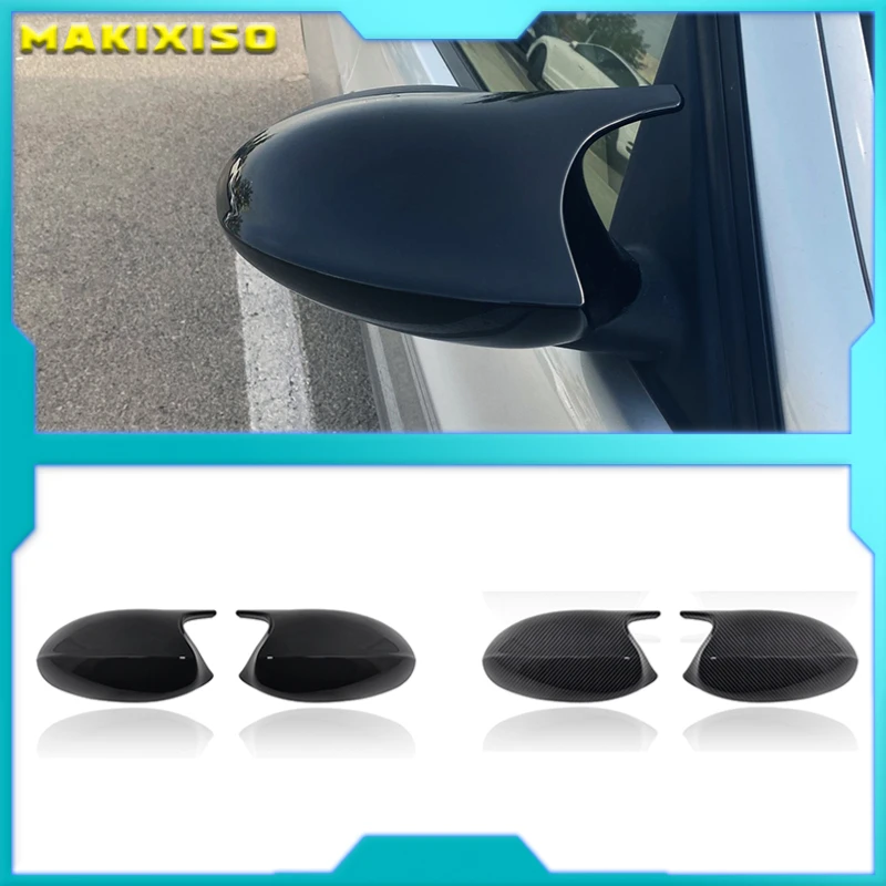 Carbon Seitenflügel spiegel abdeckung für BMW 1 3er E82 E88 2009 ~ E90 E87 E91 E93 E81 E92 hochwertige schwarze Rückfahr kappen