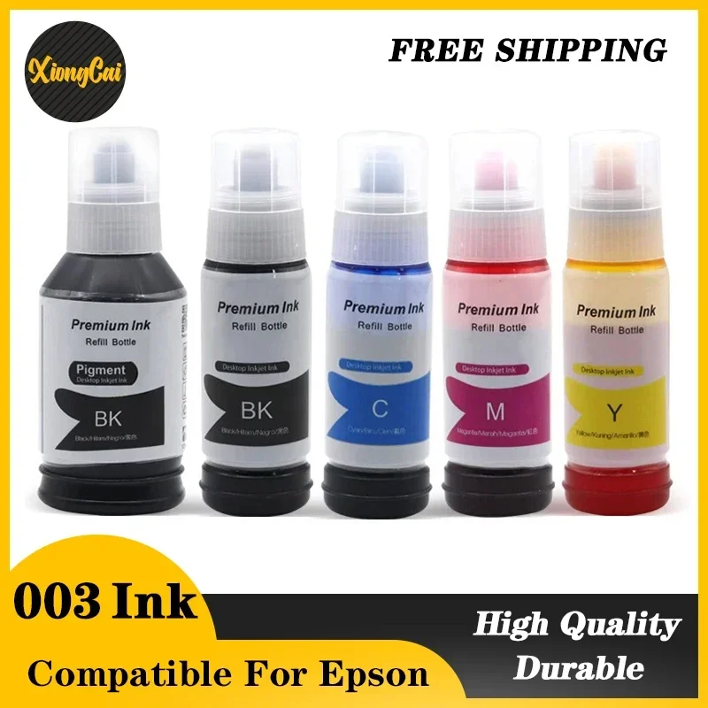 4Color 003 Ink Refill dye Ink Compatible For Epson L3156 L3210 L3216 L3250 L3256 L3260 L5190 L5196 L5290 L3150 L1110 Printer Ink