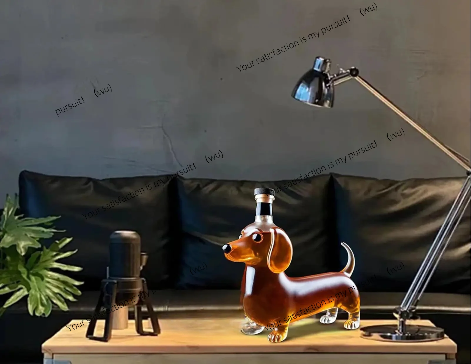 for Birthday Christmas Whiskey Bottles Glass Liquor Bottle Dachshund Dog Shape Decorative Decanter Animal Statue Wine Container