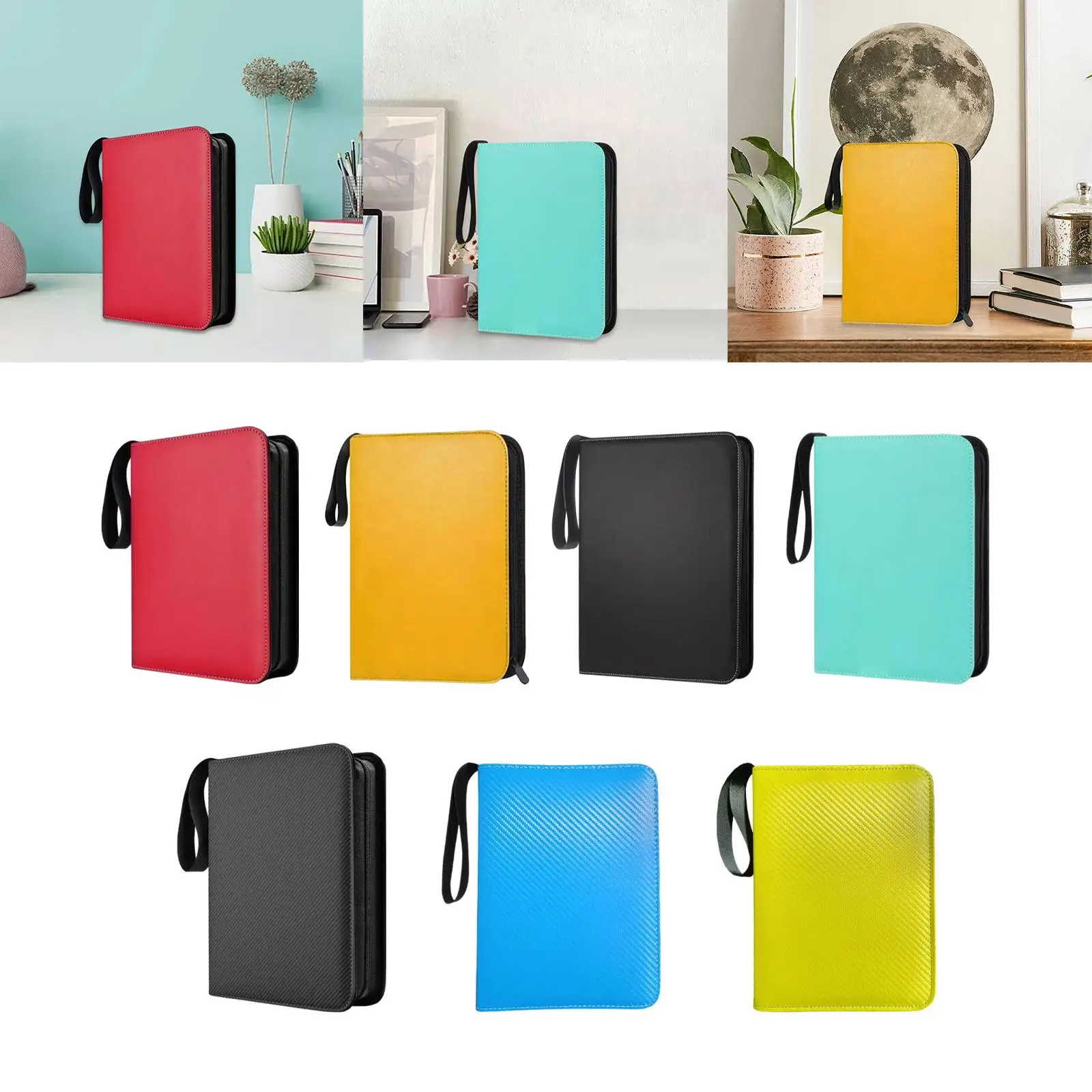 9 Pockets Photocard Binder Gathering Card Toy Portable Sturdy Zip Card Book Collector Album Folder for Album TCG Hobbies