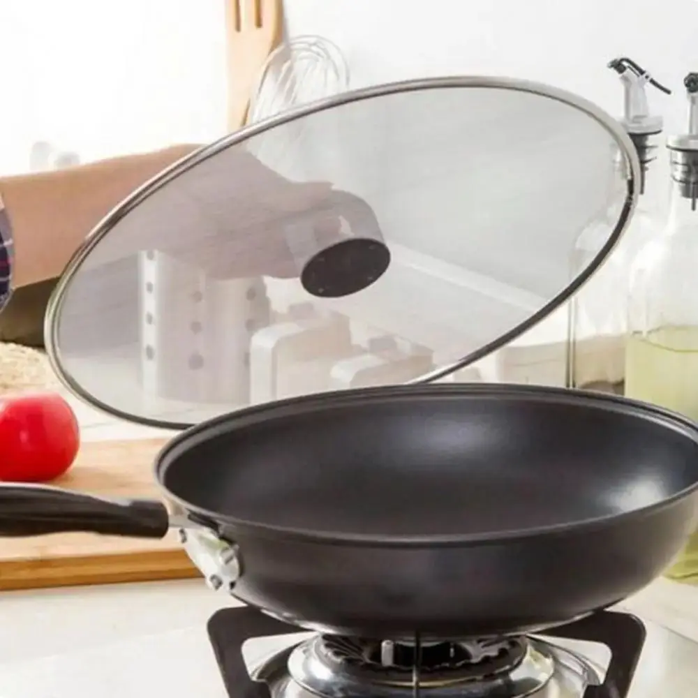 New Stainless Steel Splatter Screen Drain Cover Strainer Oil Spill Proof Cover Splash Guard Guards Mesh Frying Pan Cover Kitchen