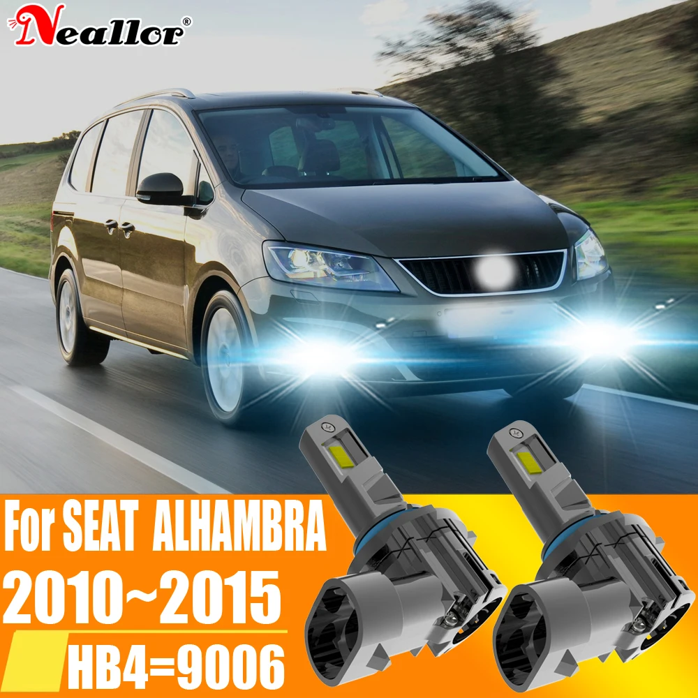

2pcs HB4 9006 P22D LED Canbus Car Headlight Auto Turbo Diode Bulb Moto Fog Lamp 12V Vehicle Light For SEAT ALHAMBRA 2010~2015