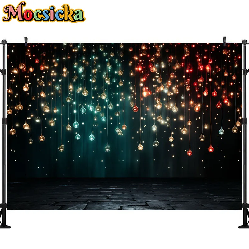 Mocsicka-宇宙写真の背景,夜の写真の背景,星空,月,笑顔,星,赤ちゃんの誕生日の背景,スタジオアクセサリー