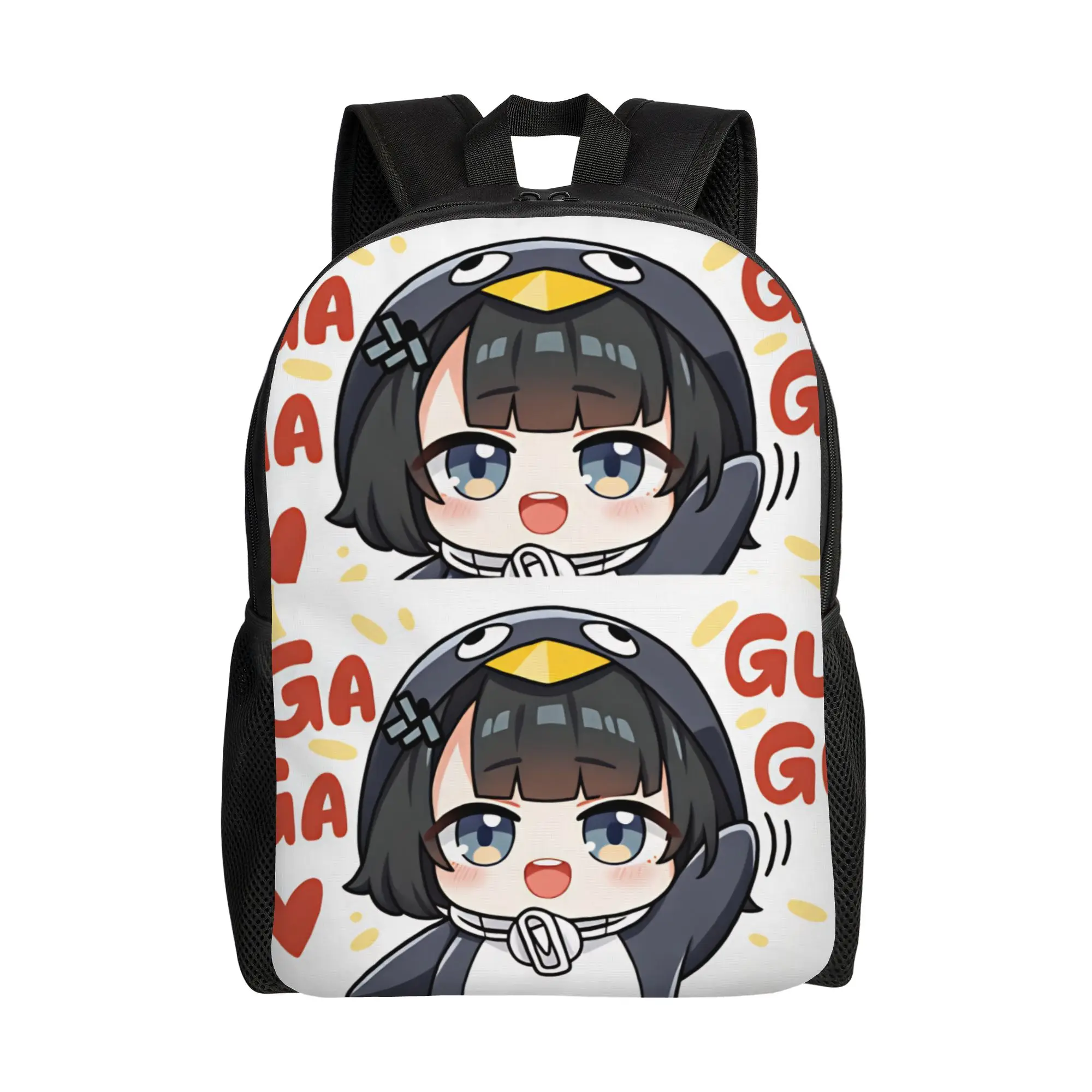 Gugu Gaga Penguin  Backpack  Fun Backpacks Women College Print High School Bags Custom Rucksack