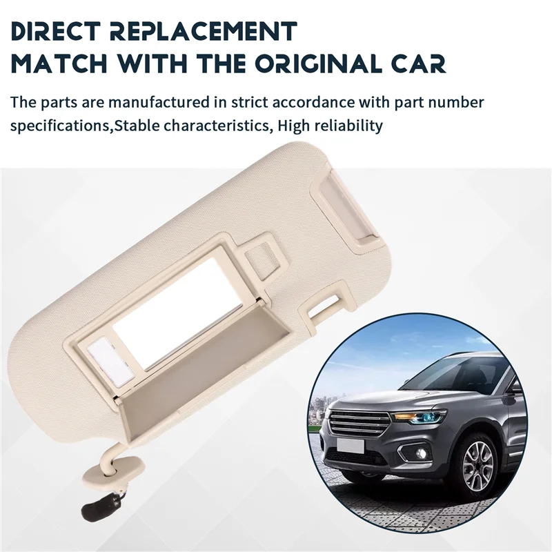 

A80X-For Hover Haval H7 Car Interior Sun Visor Front Sun Shield Auto Inner Sunshade Antidazzle Visor Assy