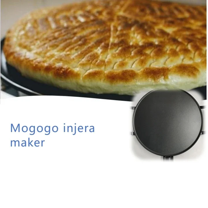 Máquina multifuncional para hacer crepes Mogogo Injera, máquina para hacer crepes con rejilla