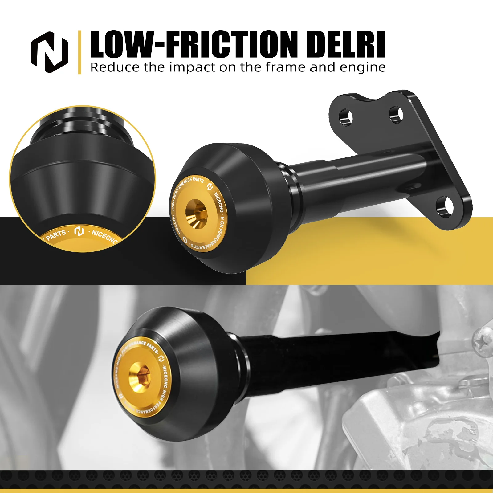 NICECNC 스즈키 DRZ400S DRZ400SM DRZ 400 S DRZ 400 SM 2000-2024 2023 오토바이 프레임 슬라이더 엔진 가드 크래시 프로텍터