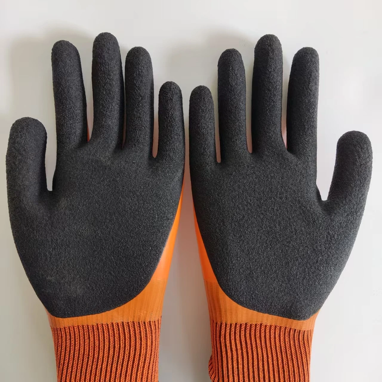 

12Pairs Double Coated Work Gloves Waterproof Wear-Resistant Anti-Slip Puncture-Resistant Protective Gloves Construction Garden