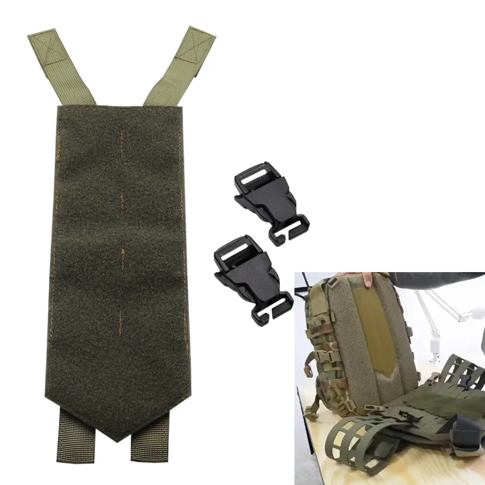 

Tactical Vest Backpack Conversion Attachment Kit Hook&Loop Converter Molle Adapter Panel For Attaching Assault Pack