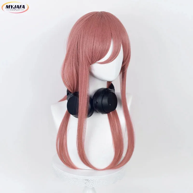 

CyMiku Nakano Cosplay Wig High Quality Anime Dark Pink Long Straight Heat Resistant Synthetic Hair Party Wigs + Wig Cap
