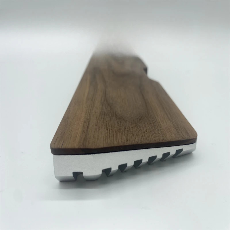 

Aluminum Tuotuo Hi75 Black Walnut Handheld Aluminum Alloy Mechanical Keyboard Wrist Pad Metal