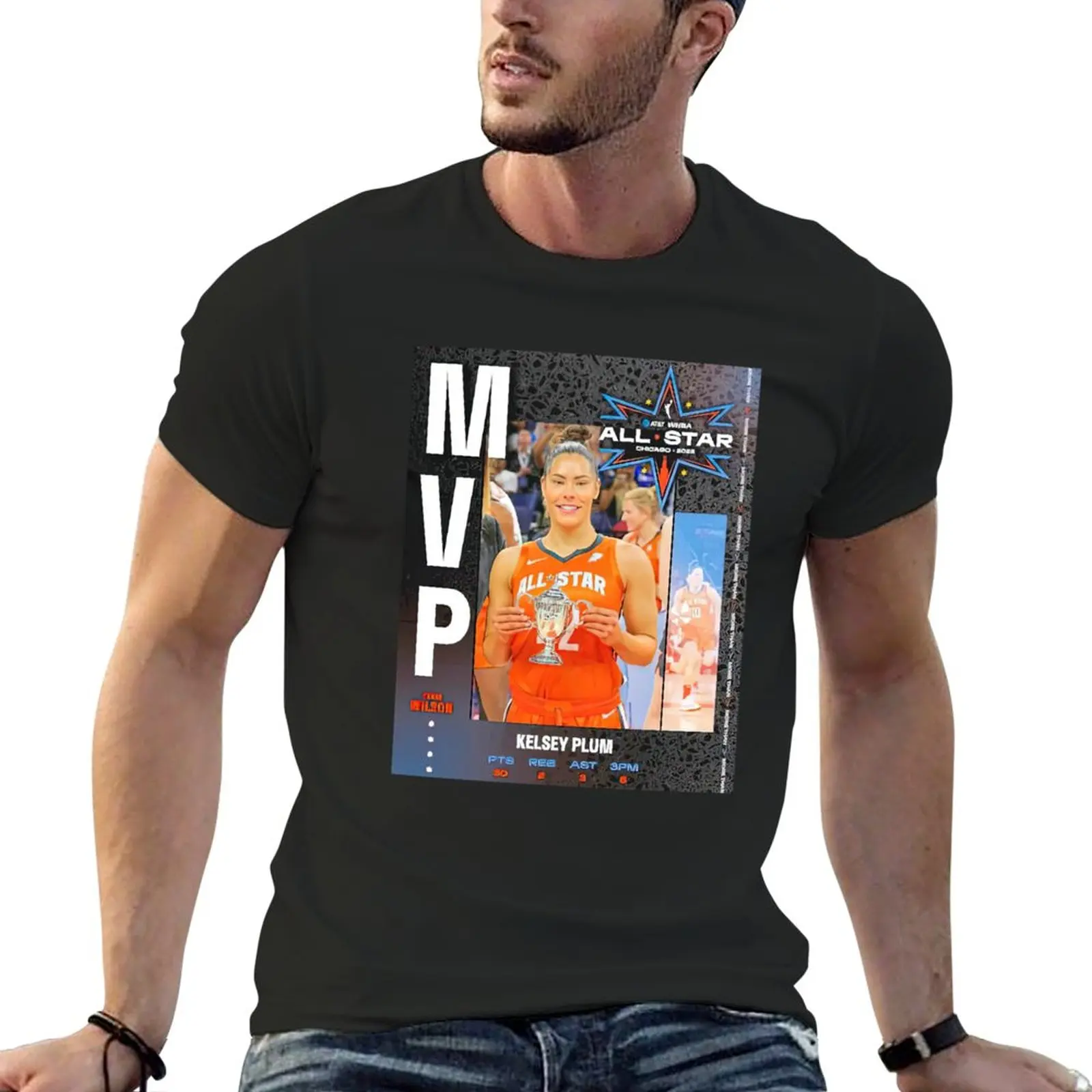 New Kelsey Plum MVP T-Shirt cute clothes sublime t shirt Anime t-shirt tops Men's t-shirt