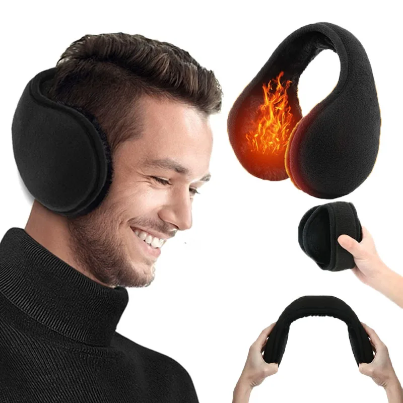 

Зимние теплые меховые наушники унисекс для мужчин и женщин, бархатные наушники, утолщенные теплые наушники, уличные велосипедные лыжные плюшевые наушники