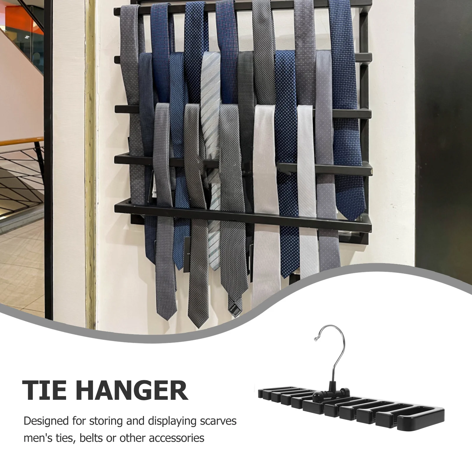 2 stuks kast riem organisator stevige multifunctionele hanger voor sjaals stropdassen riemen nette ruimtebesparende thuisopslag