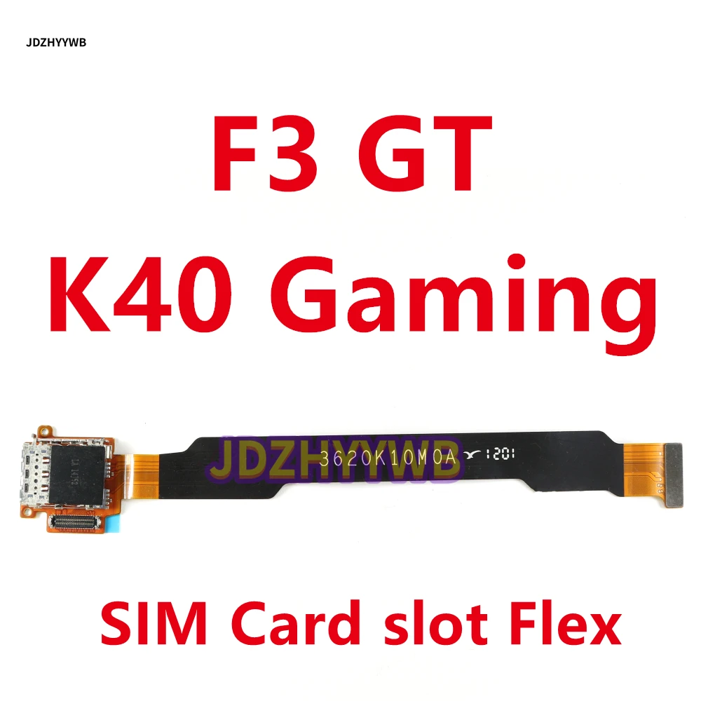 SIM Card Slot Tray Slot Reader Socket Main Board Motherboard Flex Cable For Xiaomi Poco F3 GT For Redmi K40 Gaming