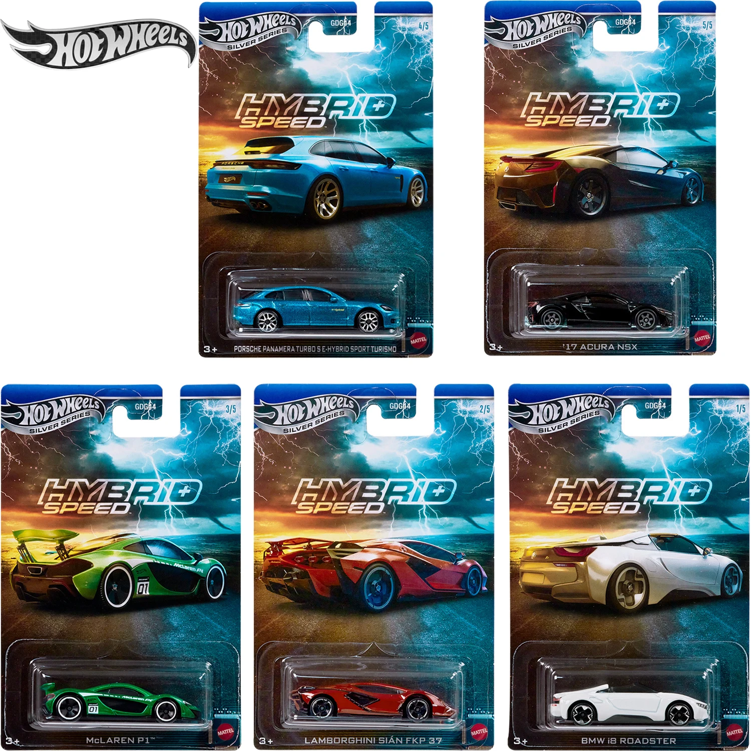 

Hot Wheels Silver Series 1:64 GDG44 9C7P BWM I8 Supercar Alloy Model Car Simulation Collection Toy Child Gift