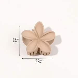 Hawaiianische rosa Blumenhaarklauenklammern für Frauen und Mädchen, süße Haarstifte, dicke und dünne Haarzubehör, 4 PCs 8 Hauptverkäufe Rosa -Flaschen - №3