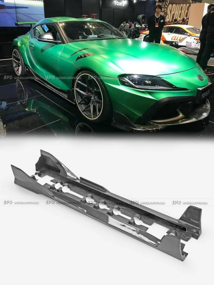

For Supra A90 TMS Style Side Skirt 2pcs - Sport Exterior Side Trim | Aerodynamic Side Skirt Accessory