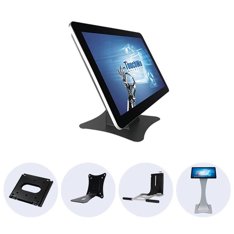 PC Android touch screen capacitivo da 15,6 pollici/monitor per PC con pannello touchscreen LED a cornice aperta