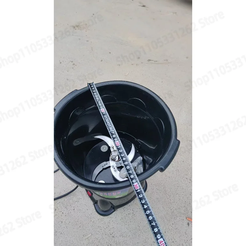 Multifunctional Vegetable Crusher for Poultry, Plastic Bucket Forage Grinder for Chickens Ducks Geese, Feed Processing Machine