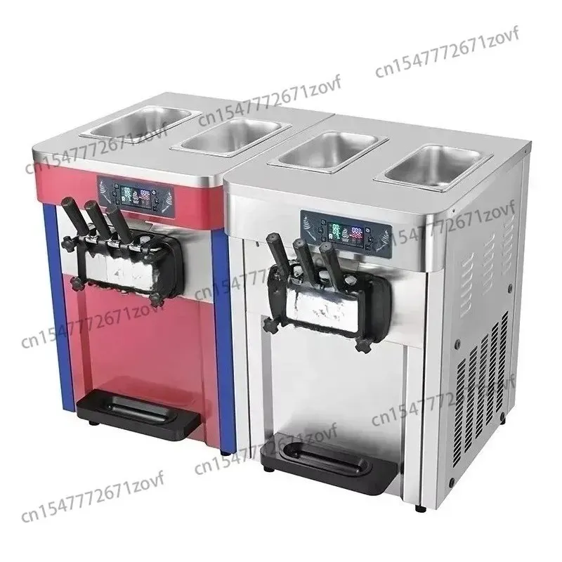 22L / H 220V / 50HZ 2 + 1 آلة الآيس كريم المختلطة الناعمة - الأكثر مبيعًا، سعر المصنع