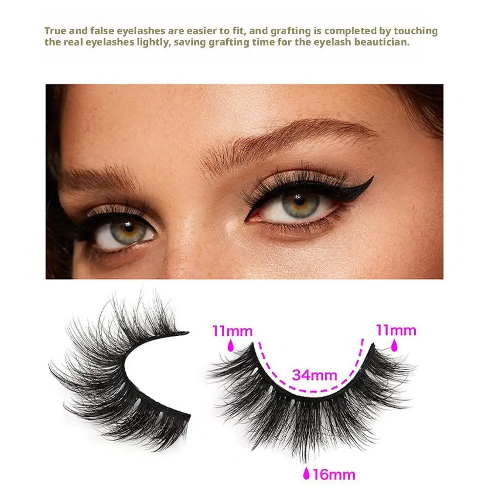 14ペア 3Dフェイクミンクまつげ、ふわふわで柔らかく濃厚なウィスピーまつげ、メイク用のドラマチックなつけまつげ、重さ感なし
