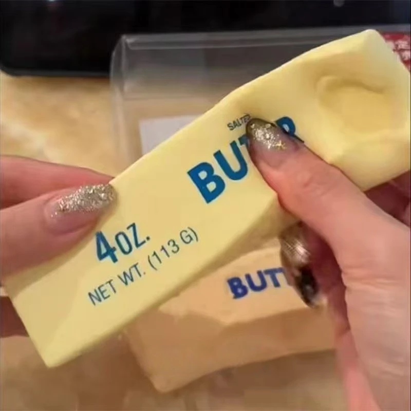 1Pc Butter Squeeze Toy For Adult Anxiety Relief Press Sensory Feel Simulation Food Ultra Soft Slow Rebound Design Lovely Toy New - view 3