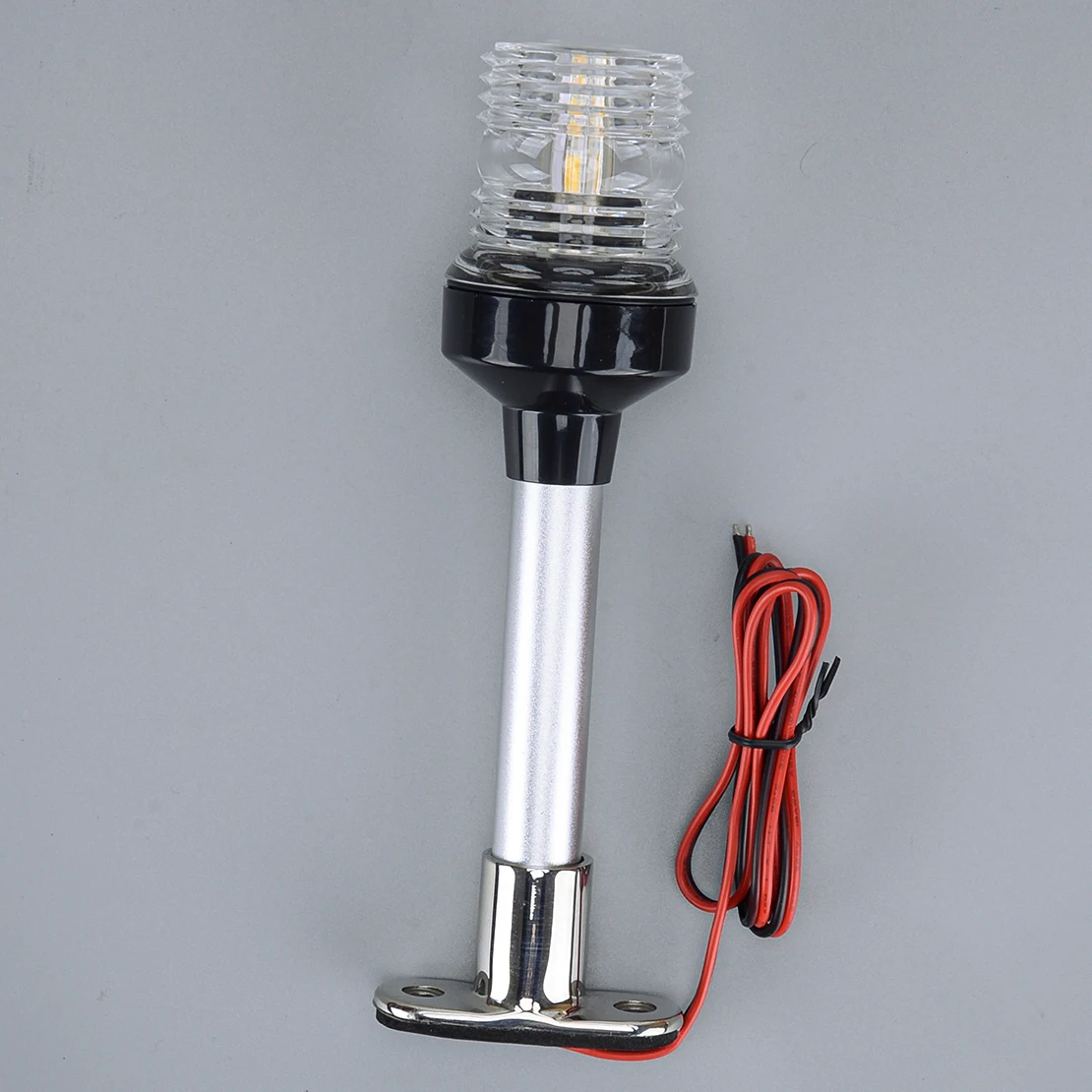 

12V-24V 5W 8" Navigation Anchor Stern Pole Light LED Lamp All Round for Pontoon Boat Marine Yacht