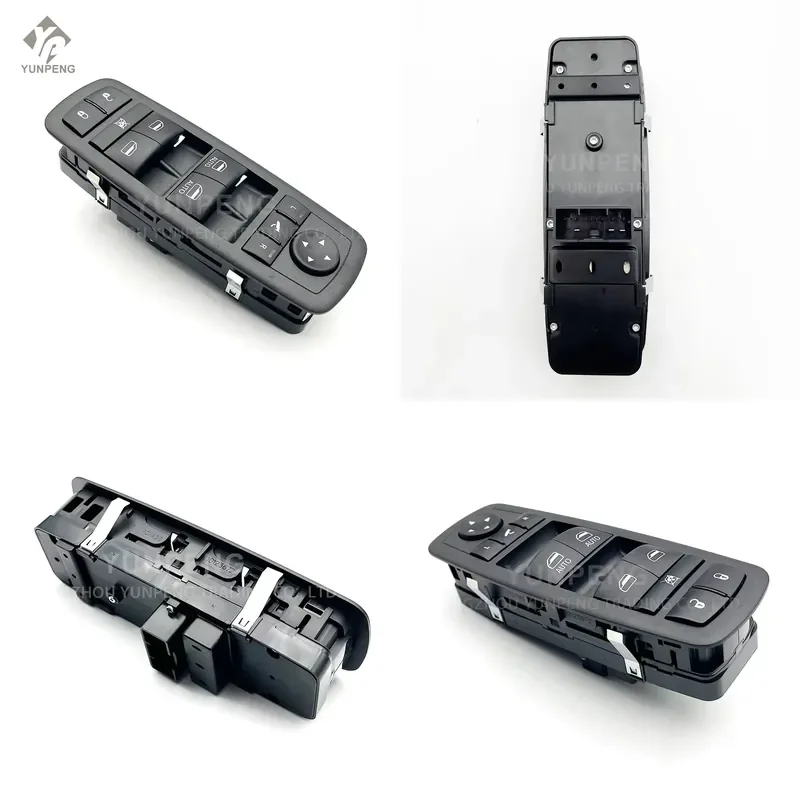 68590582AA New Front Left Side Door Glass Switch and Bezel for Ram1500 Pickup Chrysler 300 2015-2024 68262252AC