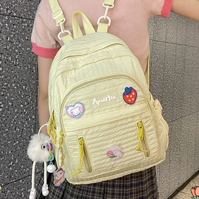 กระเป๋าเดินทาง Daypacks กระเป๋าเป้สะพายหลังหญิงแฟชั่นสไตล์เกาหลีกระเป๋าหนังสือสำหรับวัยรุ่นหญิงสาวนักเรียนกระเป๋านักเรียน Pack