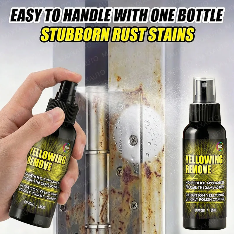 Spray Limpiador Universal para Eliminar Óxido, Spray Convertidor de Óxido, Eliminador de Óxido Metálico, para Piezas de Automóviles, Neumáticos, Llantas, Puertas