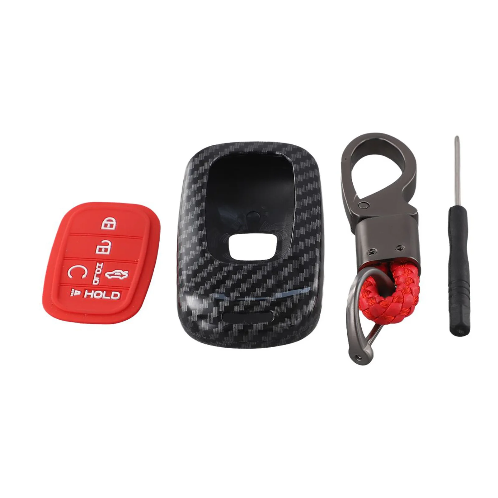 

Чехол для ключей с 5 кнопками, как показано на изображении, защита для дистанционного ключа, экологически чистый материал, легкий и компактный корпус.