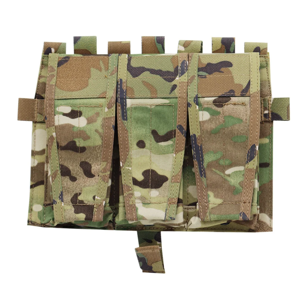 Tactical 5.56 M4 Triple Magazine Pouch Airsoft Wargame Mag Pouch For Tactical Vest AVS SPC JPC Vest