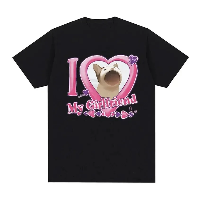 استيقظ Act سخيفة ميمي الجرافيك تي شيرت مضحك لطيف القط طباعة تي شيرتات قصيرة الاكمام المرأة عادية تي شيرت الصيف الشارع الشهير Y2K #3