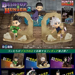 1pcs Random style Anime HUNTER x HUNTER Desktop 2 GON FREECSS Killua Zoldyck Kawaii Figure PVC Model Toys Collection Gifts