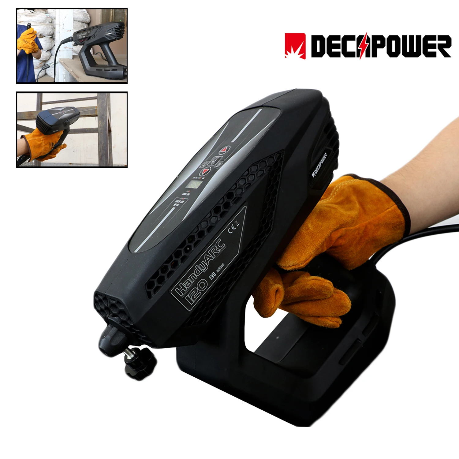 Decapower Nieuwe MMA 120A Handheld Booglassen Machine Draagbare Elektrische Lassen Pistool Machine 2 in 1