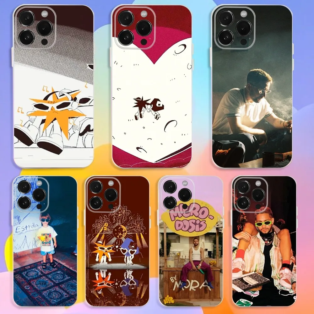 

Singer Mora ESTRELLA Phone Case For iPhone 16,15,14,13,12,11 Pro,Max,Plus,X,XS,XR,SE,Mini Transparent Silicone Soft