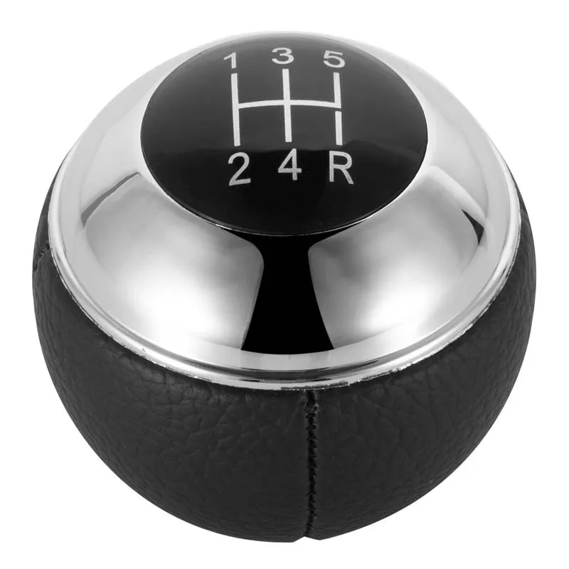Black Top Gear Knob 5 6 Speed for MINI COOPER R56 R57 R60 Countryman Leather Shift Knob with Metal Accent Easy Install Interior