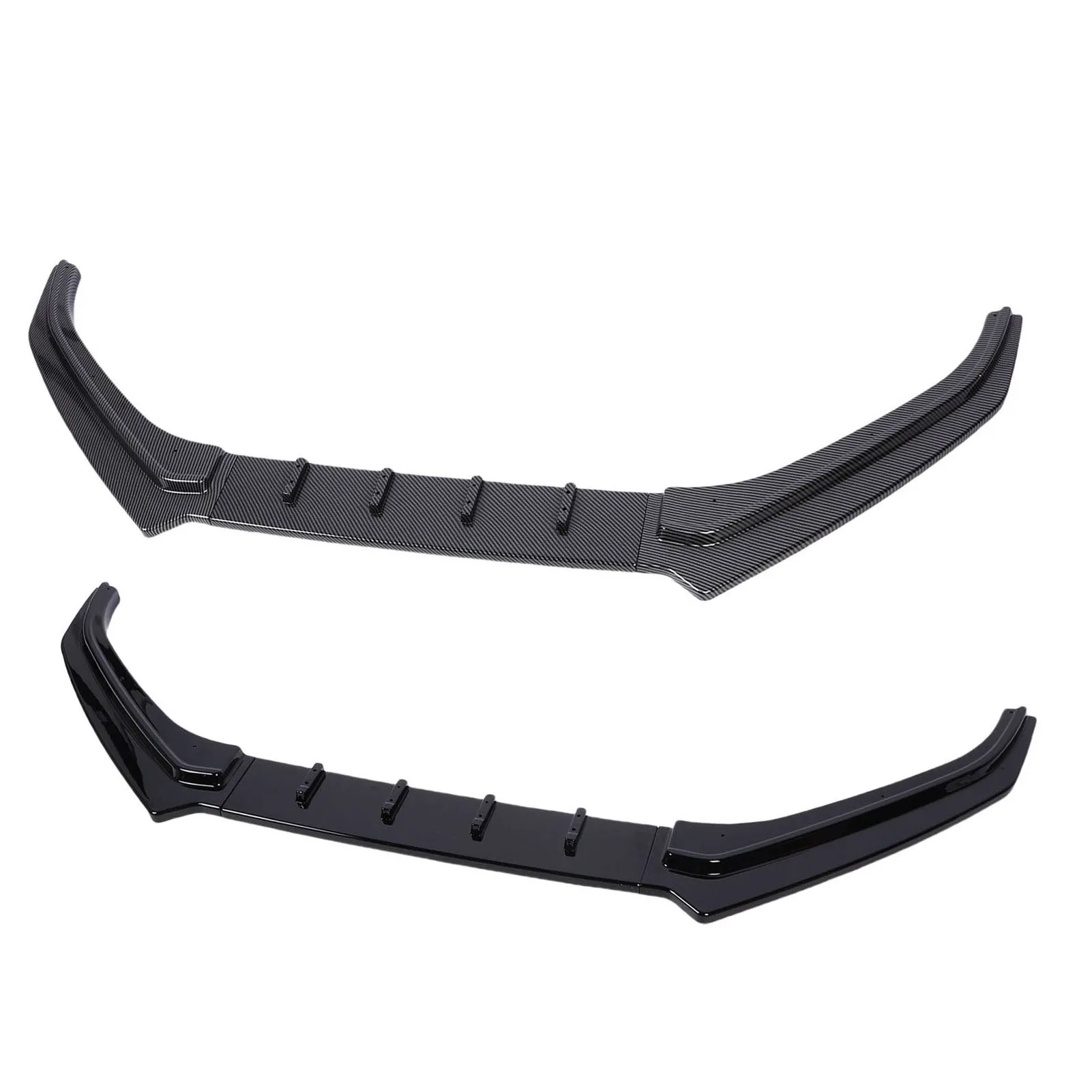 الجبهة حافة مصد السيارة المفسد ABS العدوانية نظرة الجبهة الشفاه الفاصل المفسد تحسين الديناميكا الهوائية المسمار لاصق تحديد للمركبة