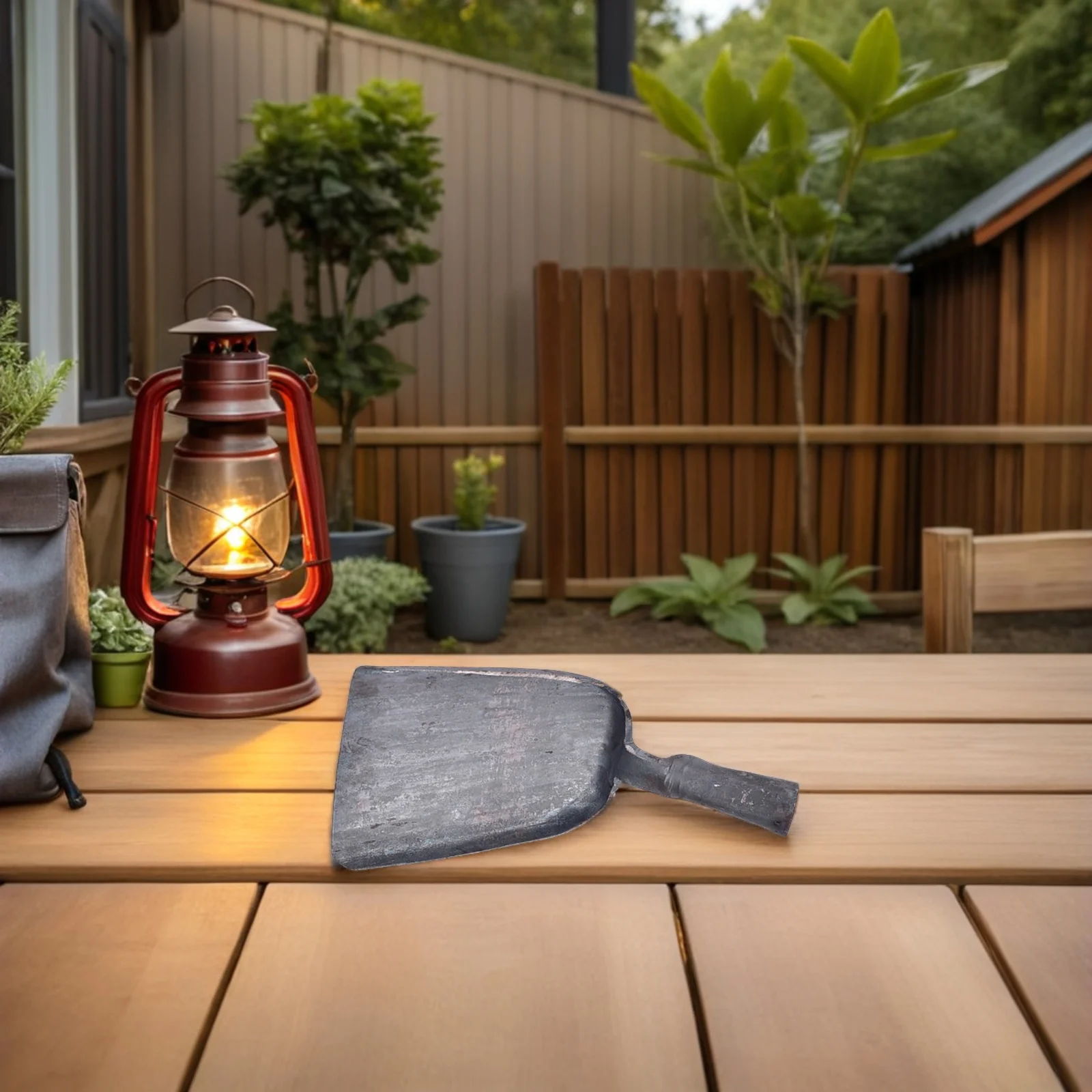 

Steel Coal Shovel Wear Resistant Long Handle Fireplace Ash Scoop Multipurpose Cleaning Shovel for Bbq Fire Pit