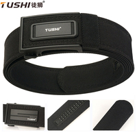 TUSHI New Military Tactical Belt For Men Quick Release Pluggable Buckle Men Belt Breathable Outdoors IPSC Gun Belts Pants Belt