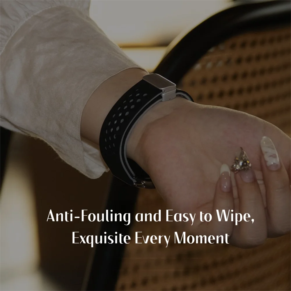 交換用スポーツバンドサムスンギャラクシーウォッチ 8 40 ミリメートル/44 ミリメートル空気穴軽量シリコーンスマートウォッチストラップ男性女性ブレスレット