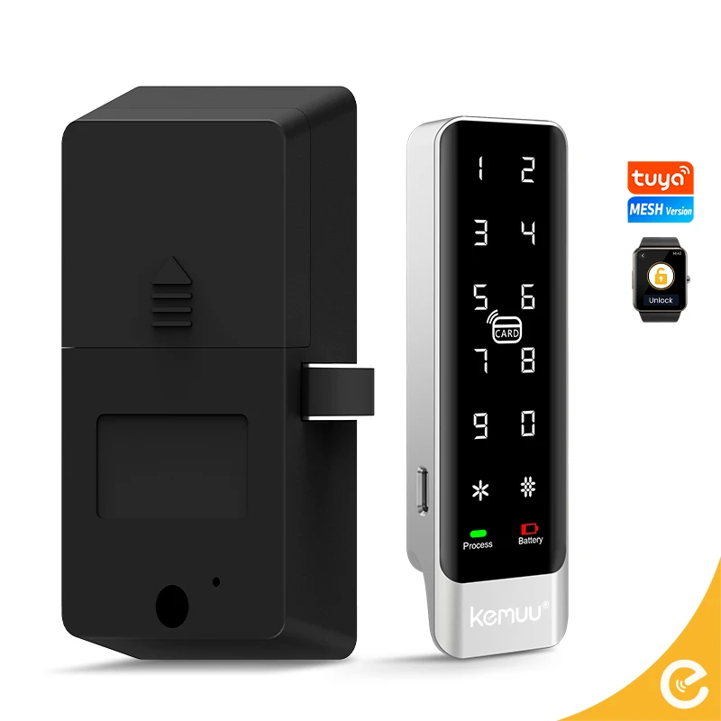

KEMUU Smart Cabinet Lock Tuya Safe Password Keyless Security Nfc Cabinet Lock Card Office Cabinet With Lock