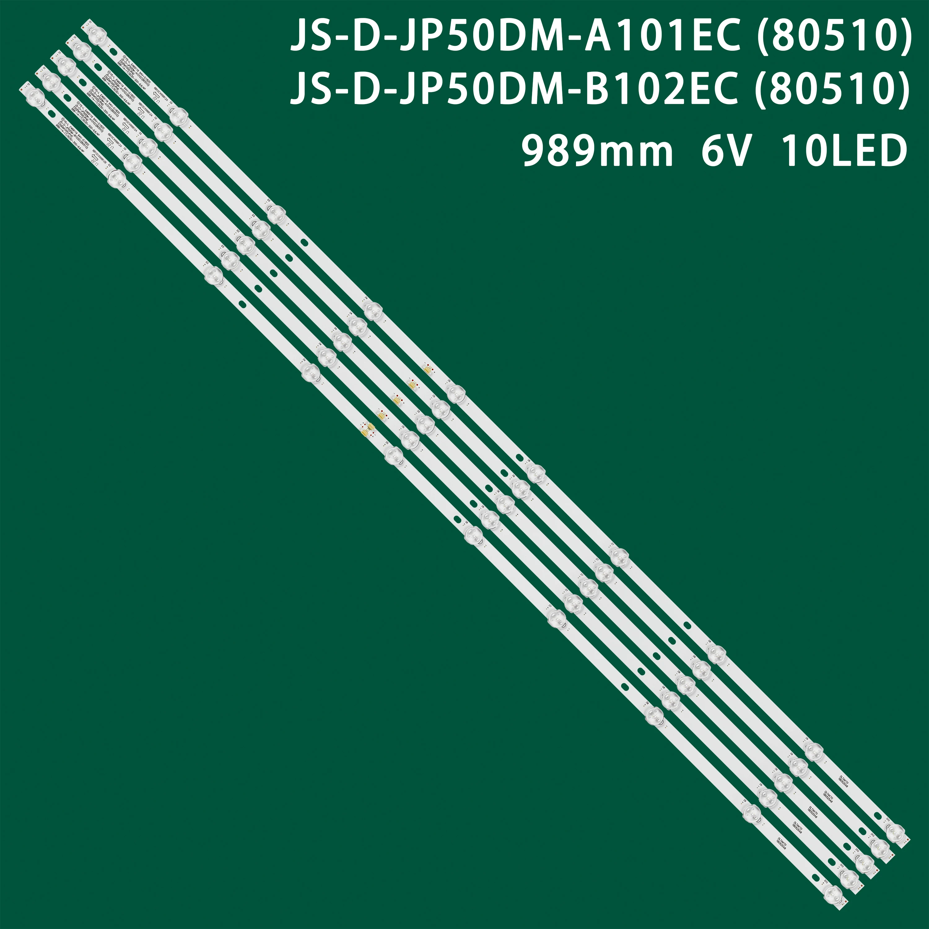 

988mm LED backlight strip For BBK 50LEX-5043/FT2C 50LEM-1043\FTS2C JS-D-JP50DM-A101EC 101EC RC50B19S-4KSM V500DJ6-QE1 D50-M30