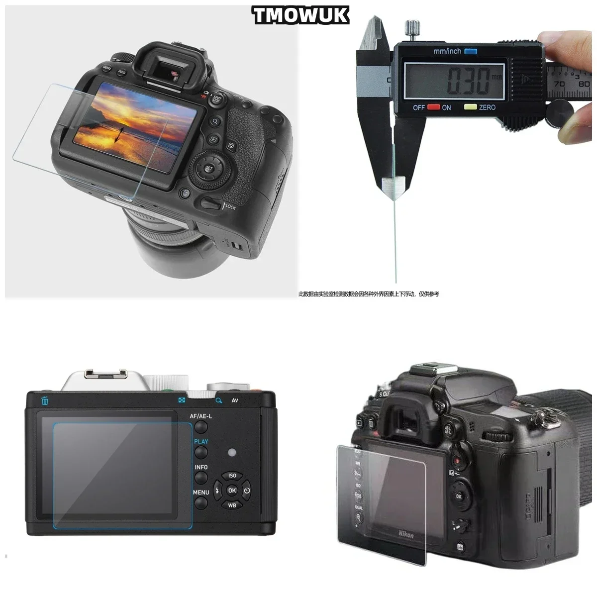 

For PENTAX K30 HD Clear 9H Hardness Tempered Glass Screen Protector Anti-Scratch Film