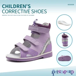 Orthopädische Schuhe für Kleinkinder und Kinder, Princepard High-Top-Korrektursandalen für Jungen und Mädchen mit Fußgewölbe und Knöchelstütze