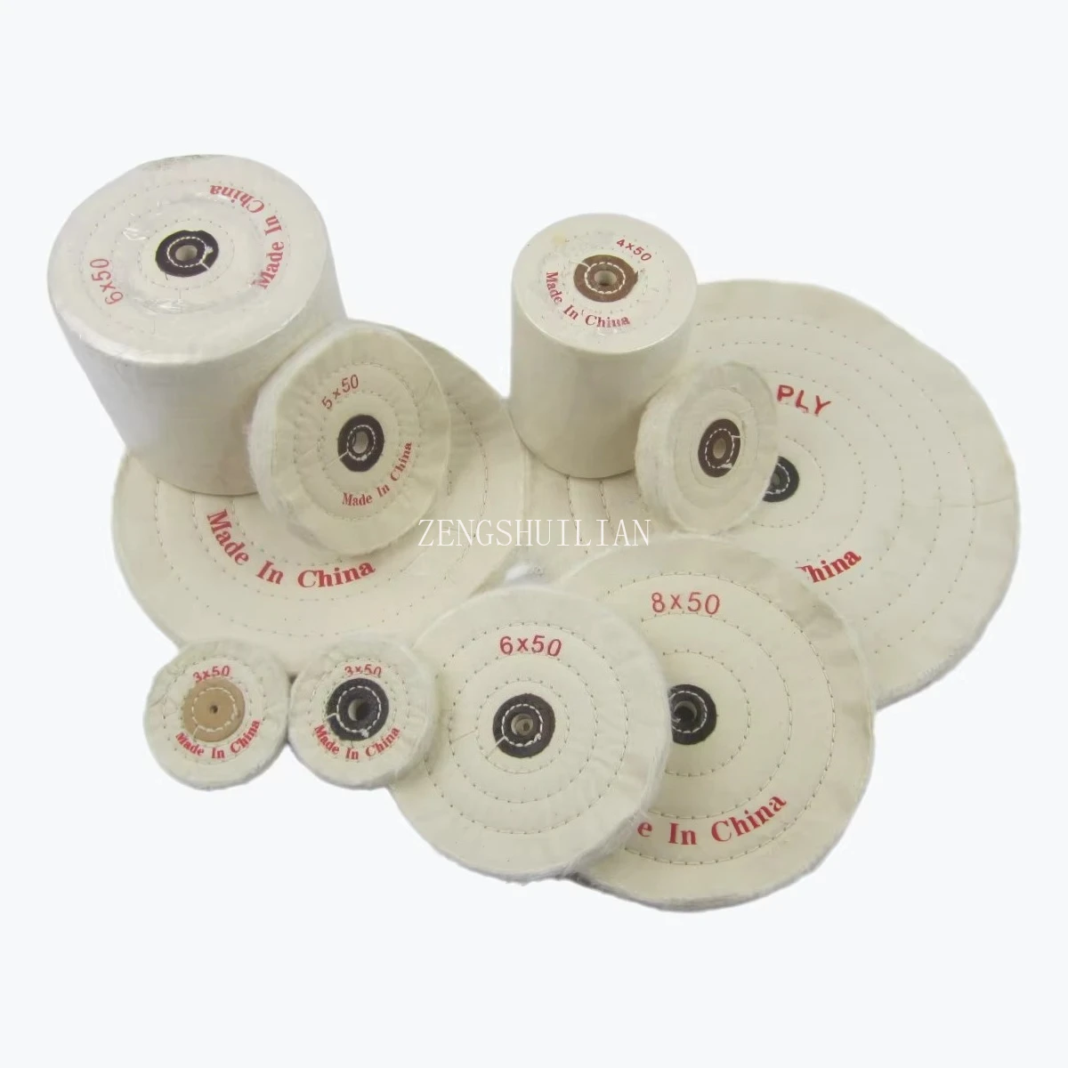 1 قطعة: الأبيض القطن الوبر القماش عجلة تلميع الذهب والفضة والمجوهرات مرآة إطارات لامعة طاحونة أداة تلميع القرص الملمع #5