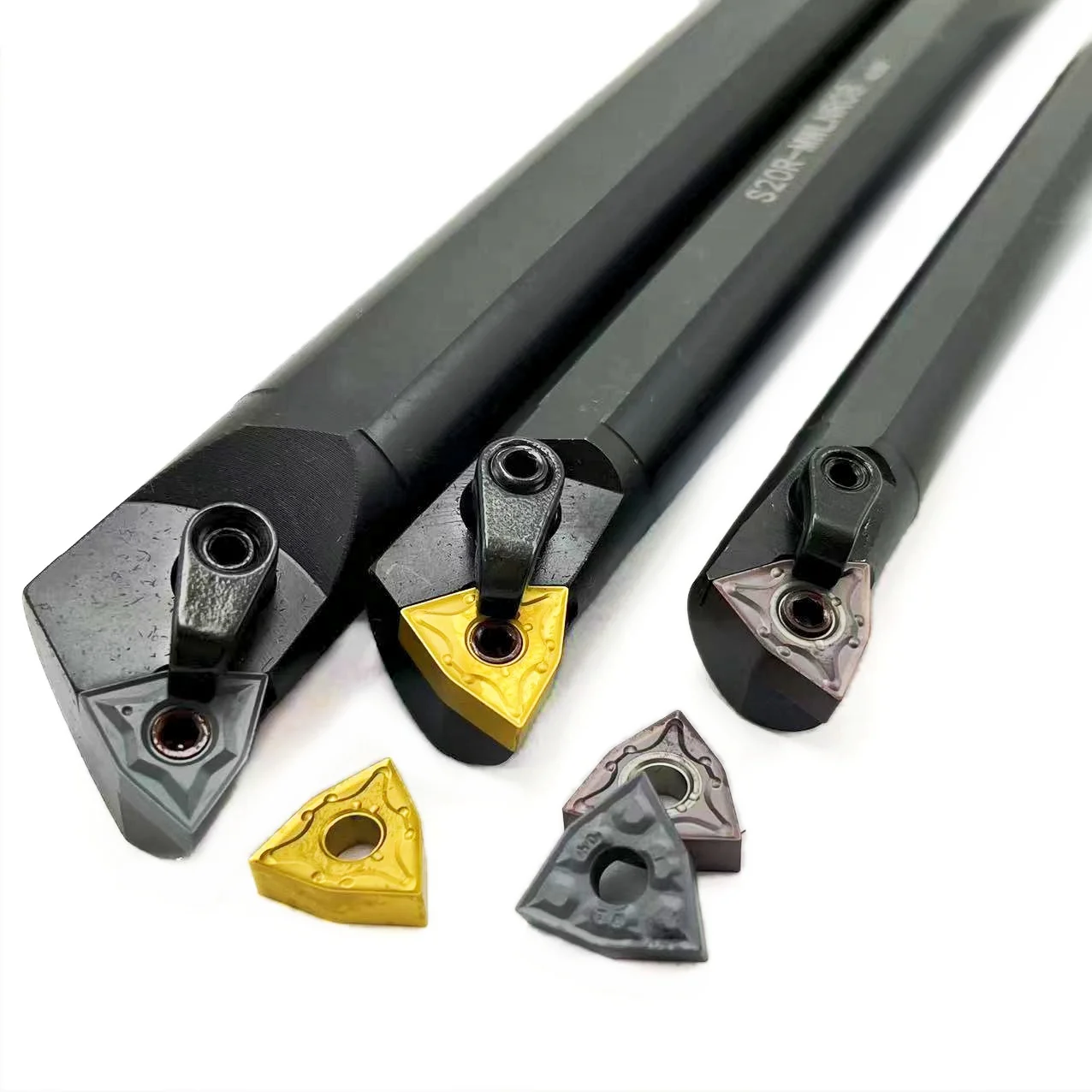 Suntuk S16Q Set S25S Holder S20R-MWLNR08 pemegang alat pembalik Internal WNMG sisipan bubut Bar CNC Set alat pemotong