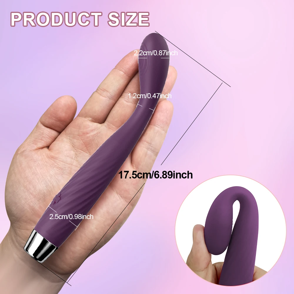 Beginner G-Spot Vibrator for Women Nipple Clitoris Stimulator 8 Fast Seconds to Orgasm Finger Shaped Vibes Sex Toys for Adults